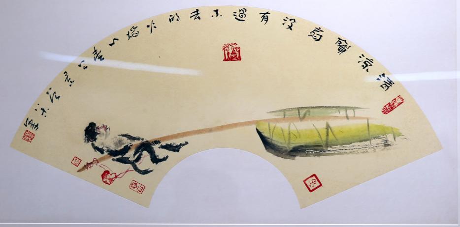 翰墨扇韵迎上巳 丹青雅聚颂兰亭—第七届心慕兰亭书社社员书画展在礼贤美术馆隆重开幕(图15)